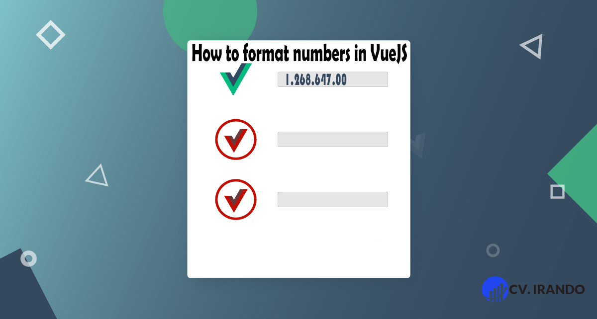 How to format numbers in VueJS